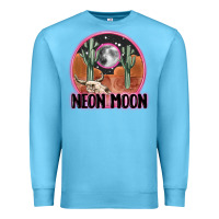 Ocean Blue neon moon Premium Sweatshirt - MaliasSmallBusiness