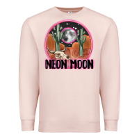 Pale Pink neon moon Premium Sweatshirt - MaliasSmallBusiness