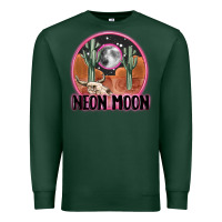 Sports Green neon moon Premium Sweatshirt - MaliasSmallBusiness
