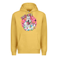 Antique Gold boo jee pink christmas ghost Premium Hoodie - MaliasSmallBusiness