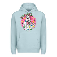 Blue Mist boo jee pink christmas ghost Premium Hoodie - MaliasSmallBusiness