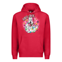 Cardinal boo jee pink christmas ghost Premium Hoodie - MaliasSmallBusiness