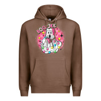 Chestnut boo jee pink christmas ghost Premium Hoodie - MaliasSmallBusiness