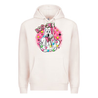 Pale Pink boo jee pink christmas ghost Premium Hoodie - MaliasSmallBusiness