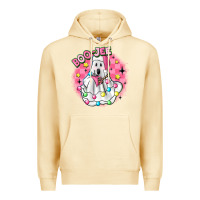 Pina Colada boo jee pink christmas ghost Premium Hoodie - MaliasSmallBusiness