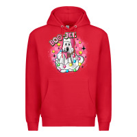 Red boo jee pink christmas ghost Premium Hoodie - MaliasSmallBusiness