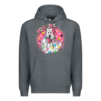 Rock boo jee pink christmas ghost Premium Hoodie - MaliasSmallBusiness