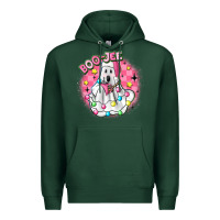 Sports Green boo jee pink christmas ghost Premium Hoodie - MaliasSmallBusiness