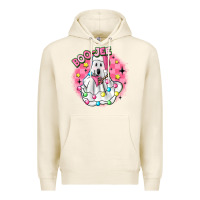 Tofu boo jee pink christmas ghost Premium Hoodie - MaliasSmallBusiness