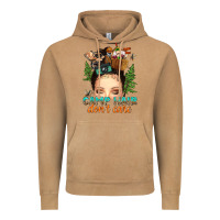 Vintage Camel messy bun camp hair dont care Vintage Hoodie - texasbilliewilder