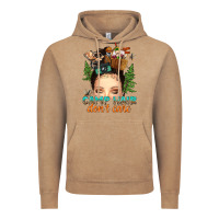 Vintage Coffee messy bun camp hair dont care Vintage Hoodie - texasbilliewilder