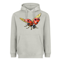 Moon Dust Ladybug Flying Heavyweight Hoodie - LillyAllenDesigns