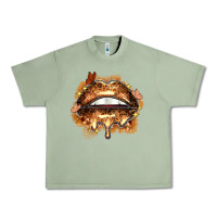 Oil Green melanin lips Urban Heavy Tee - Zillion Design Studio