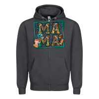 Smoke american football mama Zipper Hoodie - Jasminsmagicworld