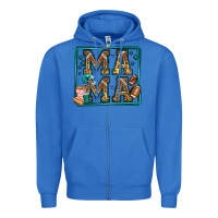 True Royal american football mama Zipper Hoodie - Jasminsmagicworld