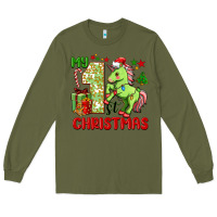 Army Green my first christmas unicorn Long Sleeve Tee - FaDigitalArtStudio