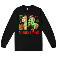 Black my first christmas unicorn Long Sleeve Tee - FaDigitalArtStudio