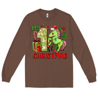 Chestnut my first christmas unicorn Long Sleeve Tee - FaDigitalArtStudio