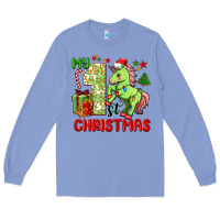 Colony Blue my first christmas unicorn Long Sleeve Tee - FaDigitalArtStudio