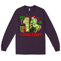 Plum my first christmas unicorn Long Sleeve Tee - FaDigitalArtStudio