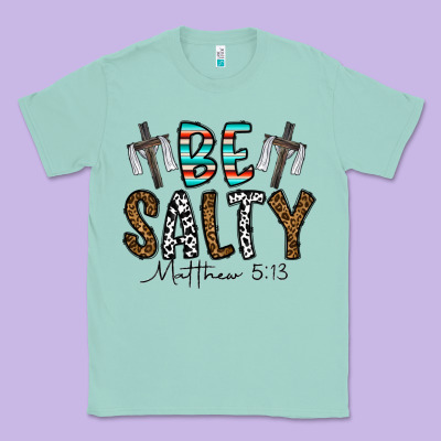 Be Salty Matthew 5. 13 Classic Tee Designed By Cowhidedigitalart