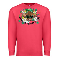 Cardinal st. patrick's day highland cow Premium Sweatshirt - MaliasSmallBusiness