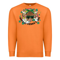 Carrot st. patrick's day highland cow Premium Sweatshirt - MaliasSmallBusiness