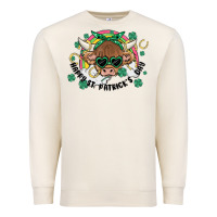 Sandshell st. patrick's day highland cow Premium Sweatshirt - MaliasSmallBusiness