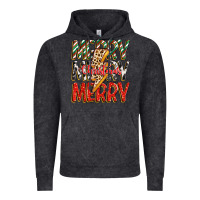 Vintage Black merry christmas lightning bolt Vintage Hoodie - Zillion Design Studio