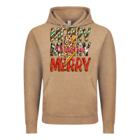 Vintage Coffee merry christmas lightning bolt Vintage Hoodie - Zillion Design Studio