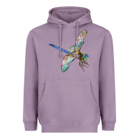 Lavender Dragon Fly Heavyweight Hoodie - LillyAllenDesigns