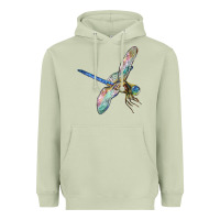 Matcha Dragon Fly Heavyweight Hoodie - LillyAllenDesigns