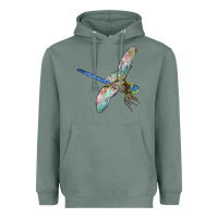 Sage Dragon Fly Heavyweight Hoodie - LillyAllenDesigns