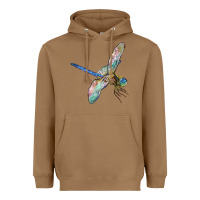 Toasted Coconut Dragon Fly Heavyweight Hoodie - LillyAllenDesigns