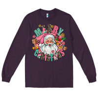 Plum merry christmas santa Long Sleeve Tee - AdoDesignShop