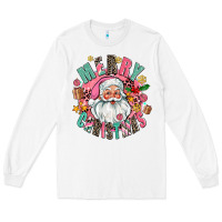 White merry christmas santa Long Sleeve Tee - AdoDesignShop
