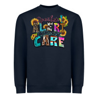 Navy spoiler alert i don't care Heavyweight Sweatshirt - Zillion Design Studio
