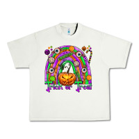 Pistachio Trick or Treat Halloween Rainbow Urban Heavy Tee - texasbilliewilder
