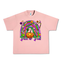 Salmon Trick or Treat Halloween Rainbow Urban Heavy Tee - texasbilliewilder