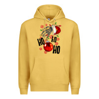Antique Gold Ho ho ho skeleton Premium Hoodie - NancyCooperArtShop