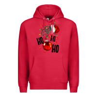 Cardinal Ho ho ho skeleton Premium Hoodie - NancyCooperArtShop