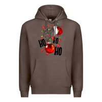 Coffee Ho ho ho skeleton Premium Hoodie - NancyCooperArtShop