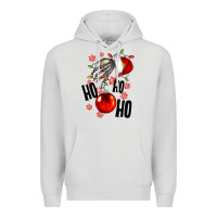 Ho Ho Ho Skeleton Premium Hoodie | Teevron