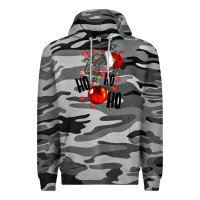 Slate Camo Ho ho ho skeleton Premium Hoodie - NancyCooperArtShop