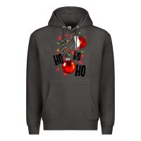 Smoke Ho ho ho skeleton Premium Hoodie - NancyCooperArtShop
