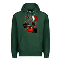 Sports Green Ho ho ho skeleton Premium Hoodie - NancyCooperArtShop