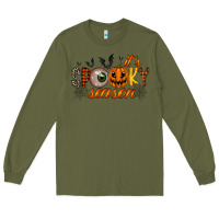 Army Green spooky season Long Sleeve Tee - RacoonDesign