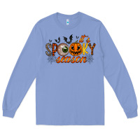 Colony Blue spooky season Long Sleeve Tee - RacoonDesign