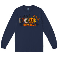 Navy spooky season Long Sleeve Tee - RacoonDesign