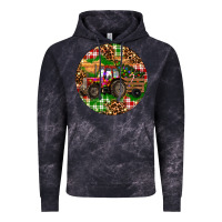 Cloud Black Christmas Farm Red Tractor Vintage Hoodie - RanaPortraitStore